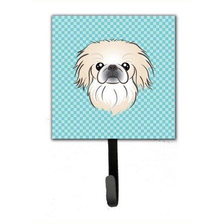 Jensendistributionservices Checkerboard Blue Pekingese Leash & Key Holder MI1719955